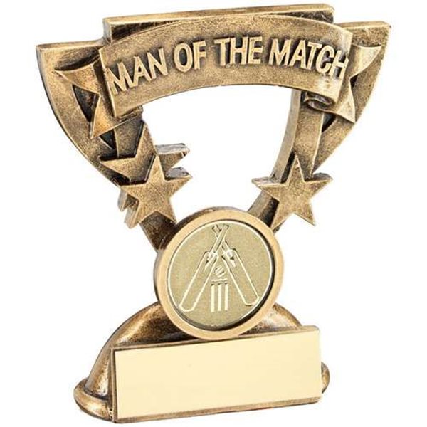 Mini Resin Man of the Match Cricket Trophy JR6-RF818