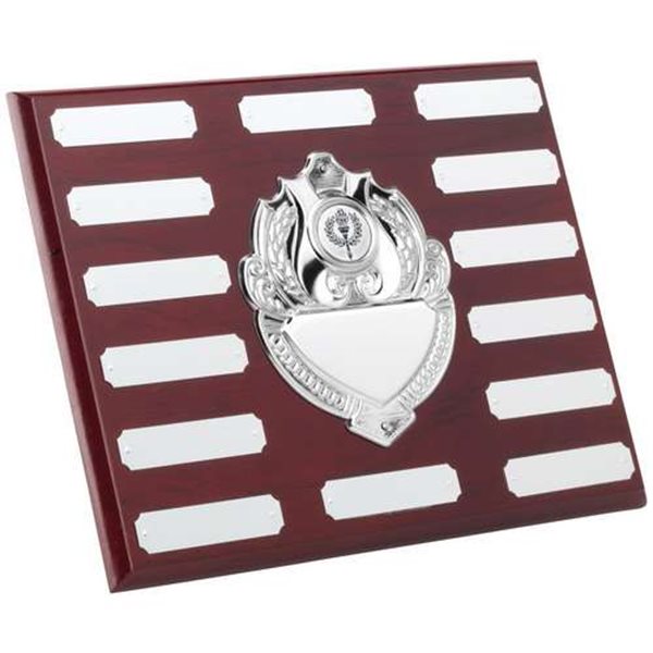 Rectangular Wooden Plaque With Chrome Fronts JR39-TRS95C