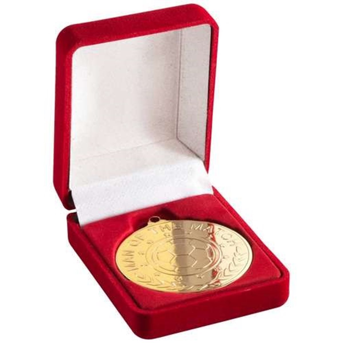 Deluxe Red 40/50mm Medal Box MB02A