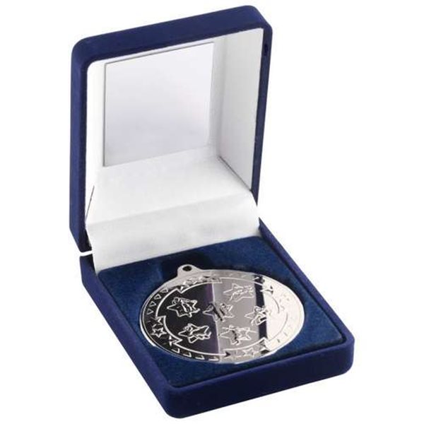 Athletics 50mm Silver Boxed Medal JR30-TY60B