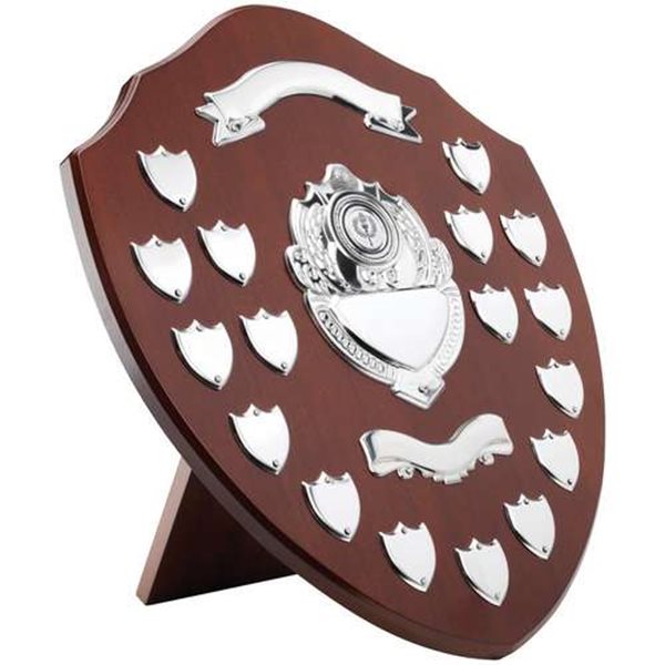 Annual Wooden Shield with Chrome Fronts JR39-TRS16