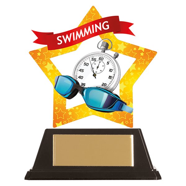 Mini Star Acrylic Swimming Trophy AC19693A