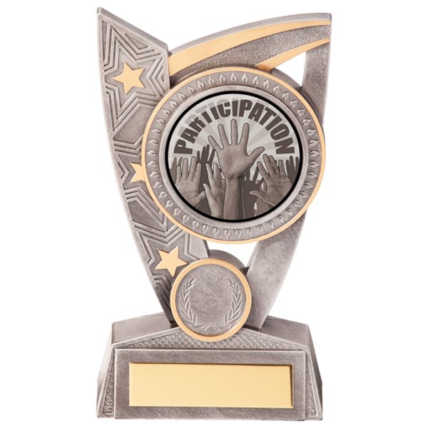 Triumph Participation Silver Resin Trophy PL20291