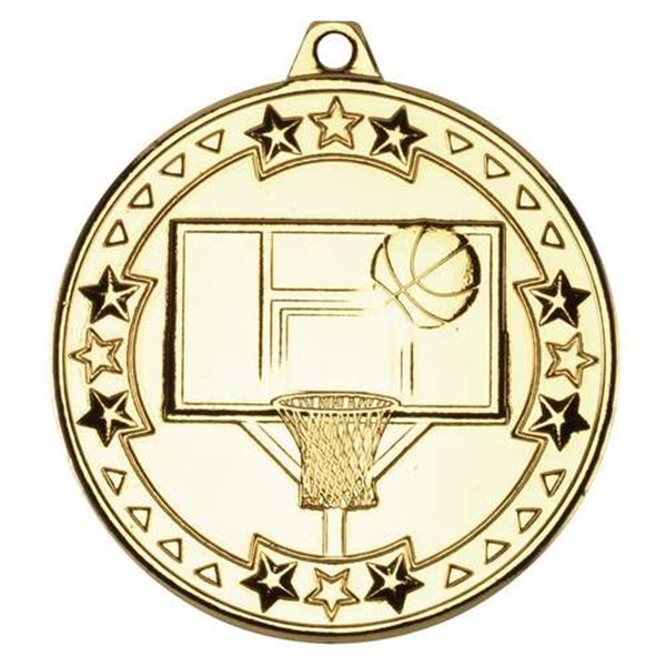 50mm Basketball Medal with Ribbon,, M82 td