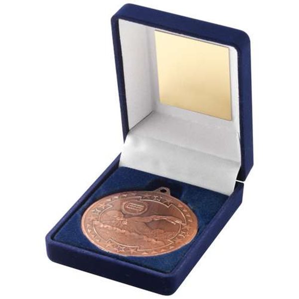 Swimming 50mm Bronze Boxed Medal JR28-TY57C