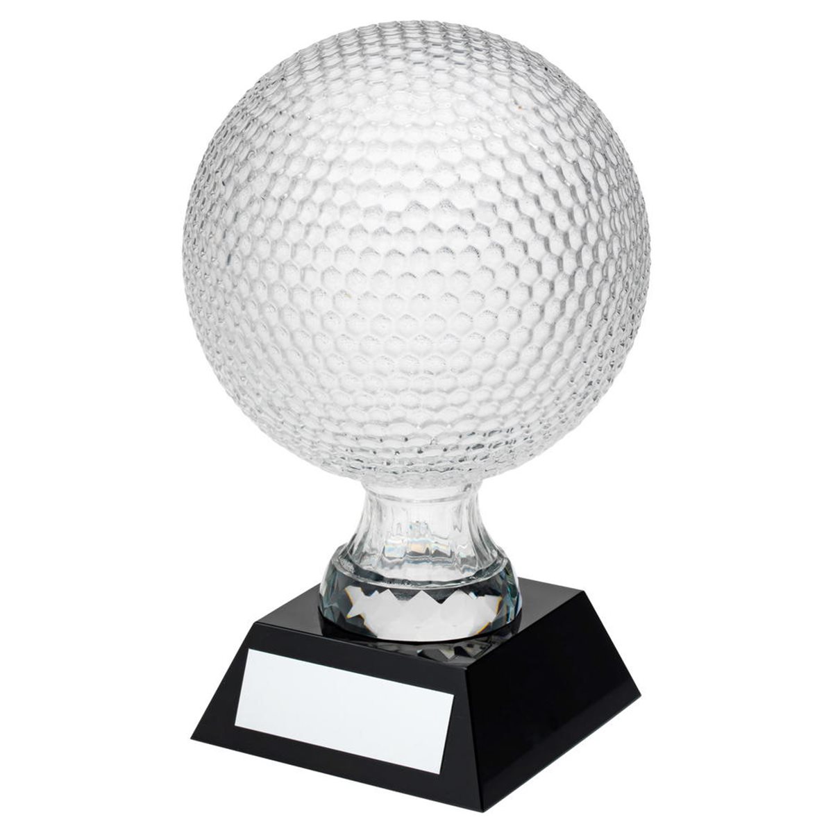 Glass Golf Ball Award on Black Base CBG24
