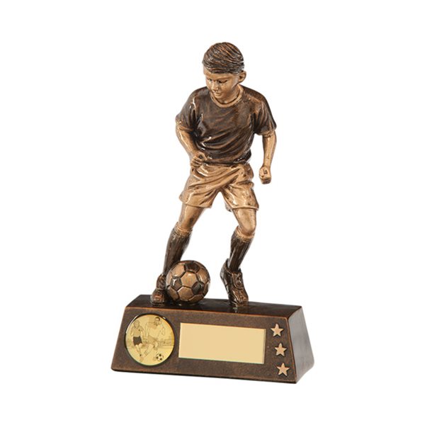Protege Boy Football Trophy Gold Resin RF17020