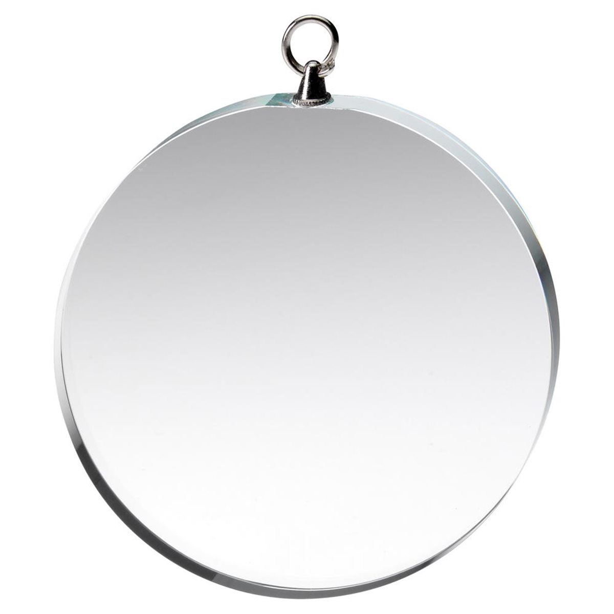 Clear Glass Round Medal 70mm with Box GM01