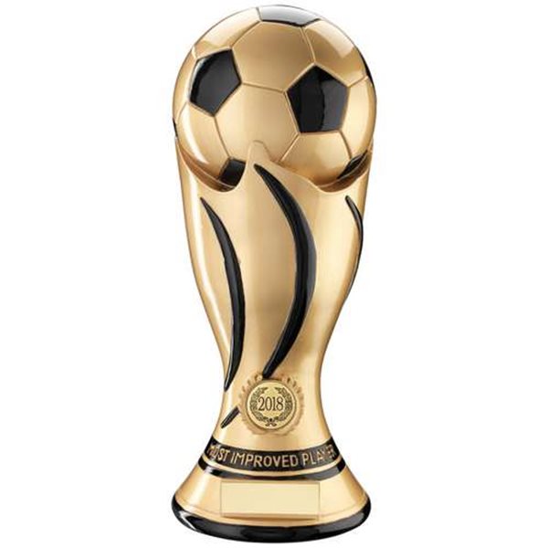 Gold Football Most Improved Resin Award JR1-.RF921MI