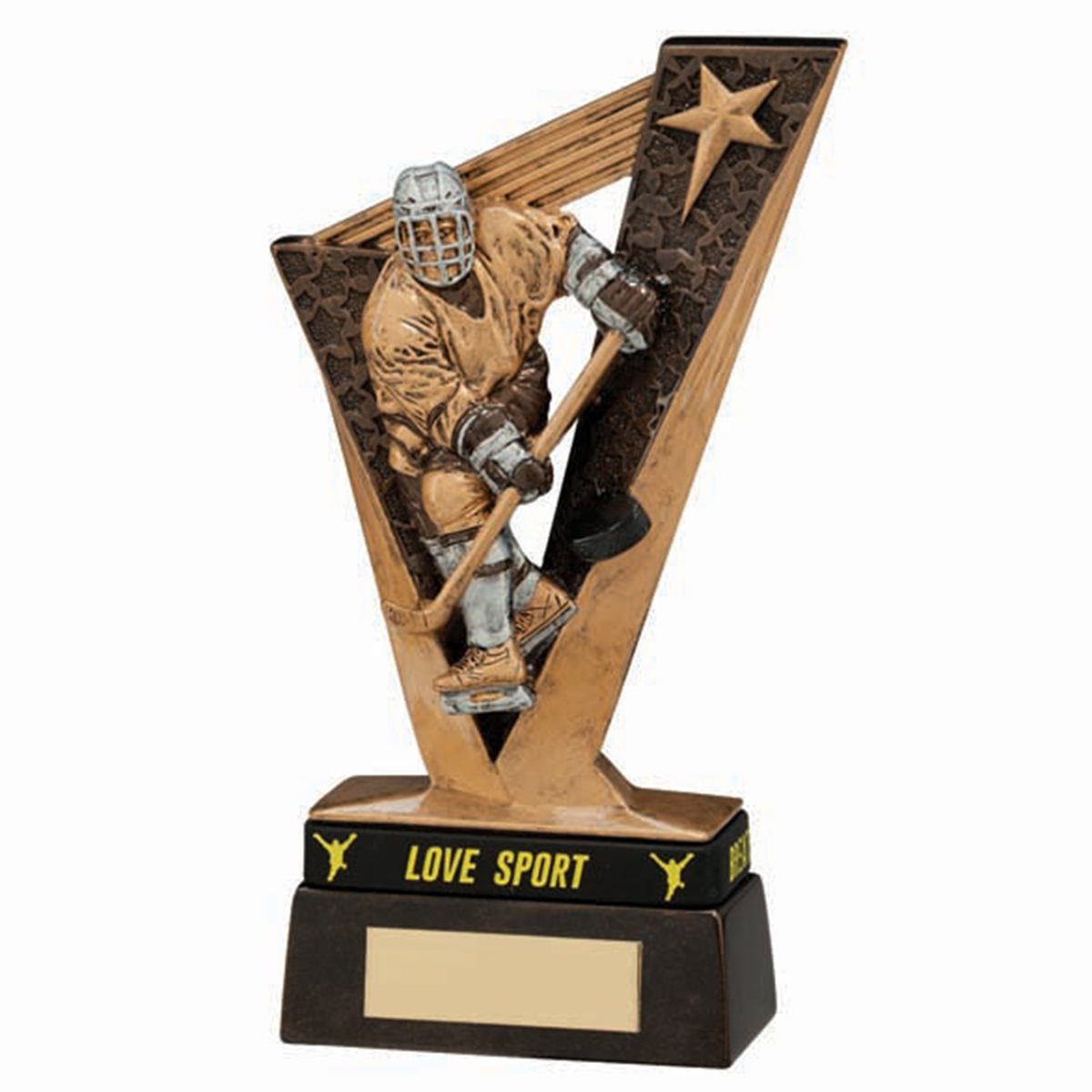 Gold Resin Victory Ice Hockey Trophy RF16042