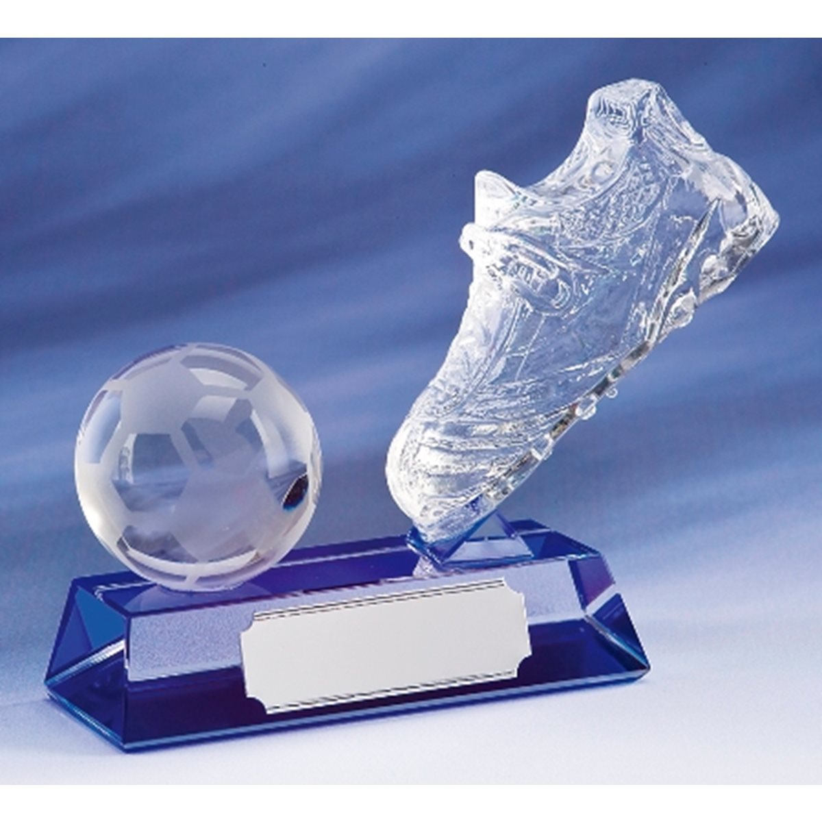 Crystal Boot and Ball Football Trophy CR9030/38