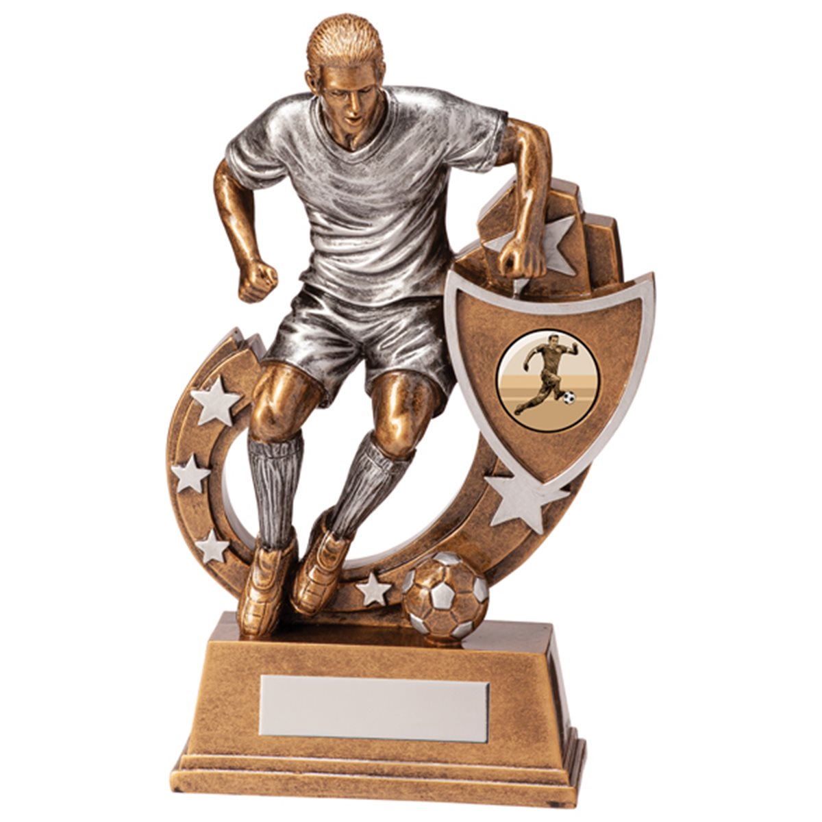 Galaxy Male Football Player Resin Trophy RF20181