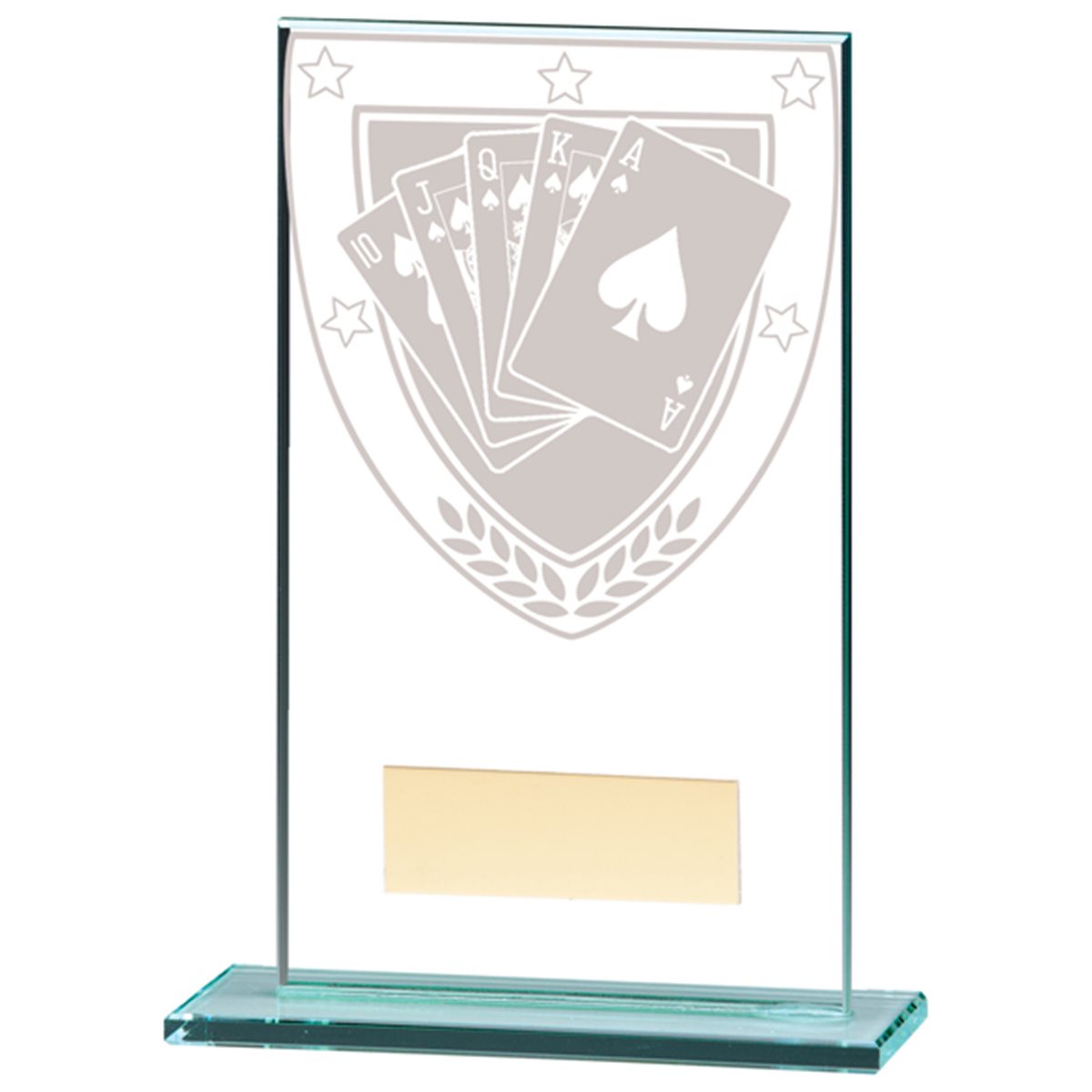 Millennium Poker Glass Award CR20387