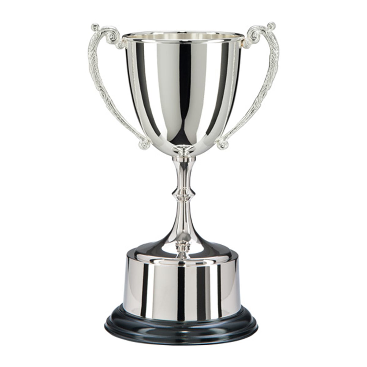 Silver Nickel Plated Cup on Round Base with Plinth NP3258