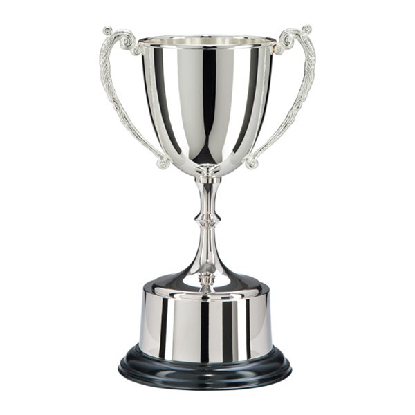 Silver Nickel Plated Cup on Round Base with Plinth NP3258