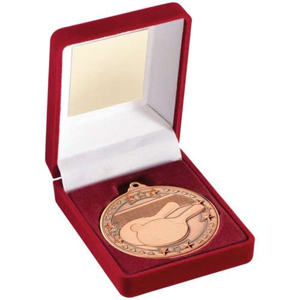 Table Tennis 50mm Bronze Boxed Medal JR36-TY87C