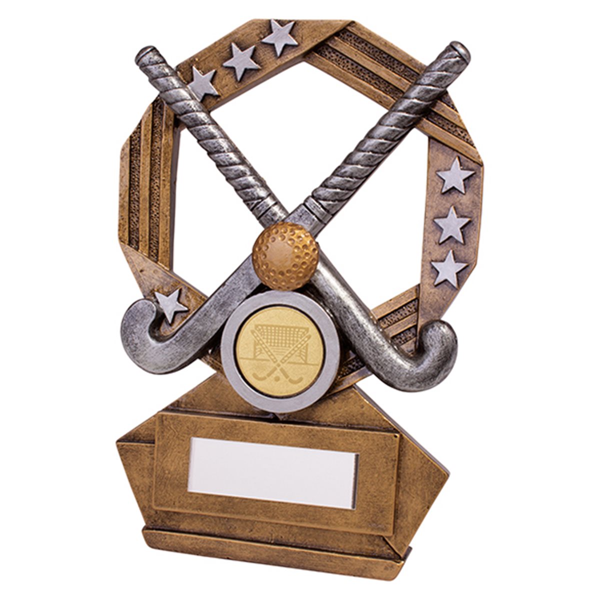 Gold and Silver Resin Hockey Trophy RF19132