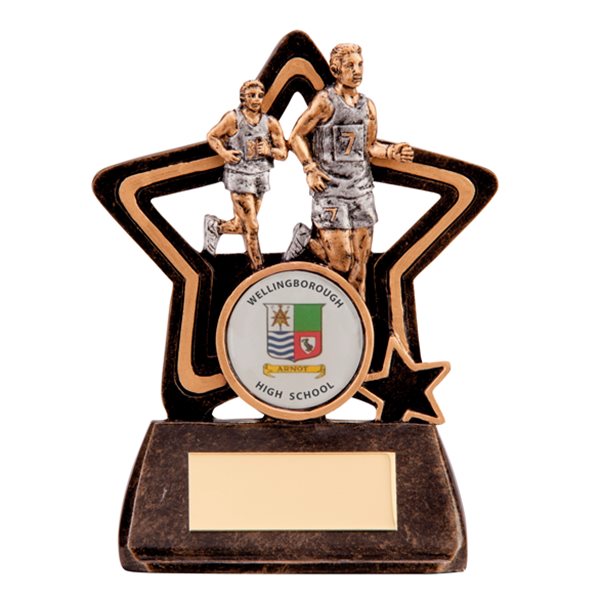 Gold Resin Star Male Running Trophy RF1173