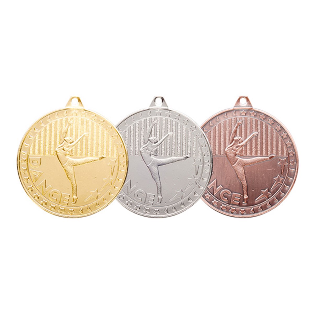 Discovery Dance Medal 50mm in Gold, Silver and Bronze MM17127