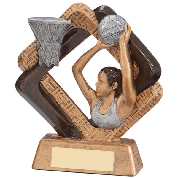 Sporting Unity Netball Trophy Gold Resin RF17041