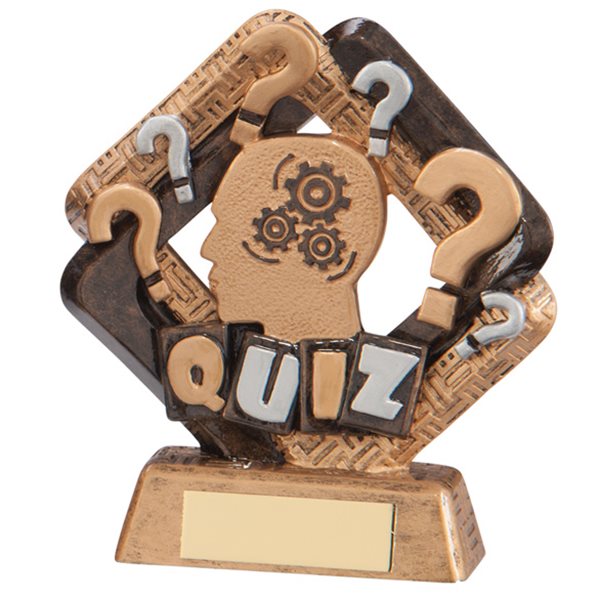 Sporting Unity Quiz Trophy Gold Resin RF17043