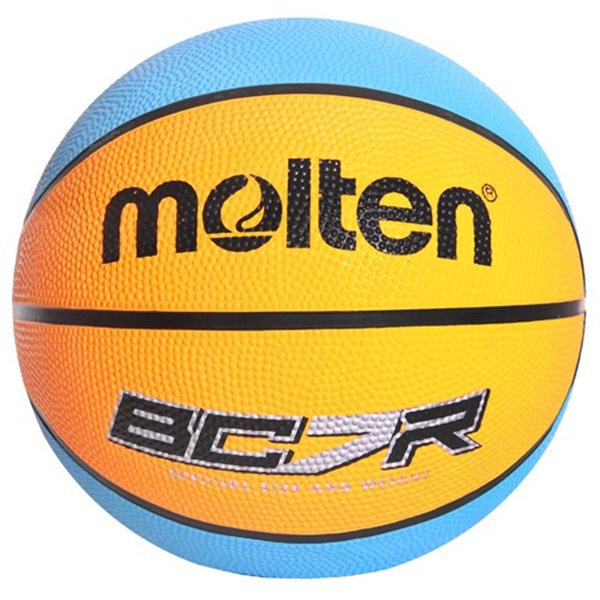 Blue/Orange 8 Panel Rubber Molten Basketball BC7R2-OC